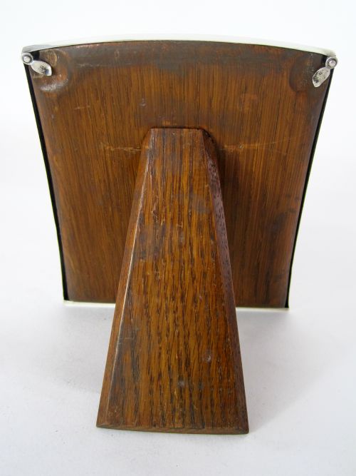 SMART GOOD QUALITY SILVER PHOTO FRAME WITH OAK EASEL BACK - ADDITIONAL PHOTO 2