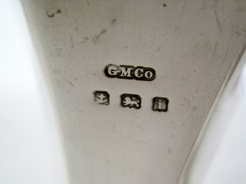 PAIR OF ANTIQUE HEXAGONAL SILVER VASES - ADDITIONAL PHOTO 2