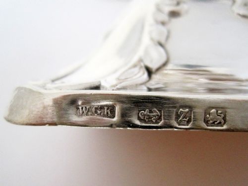PAIR OF ORNATE LATE VICTORIAN SILVER CANDLESTICKS - ADDITIONAL PHOTO 5