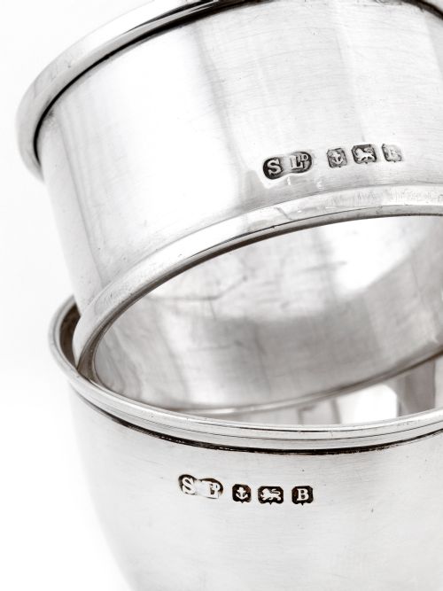 PLAIN DESIGN SILVER THREE PIECE BOXED CHRISTENING SET - ADDITIONAL PHOTO 2