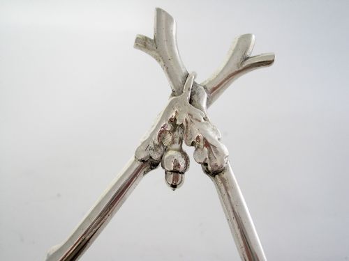 DECORATIVE LATE VICTORIAN OAK AND SILVER PLATE INK STAND - ADDITIONAL PHOTO 7
