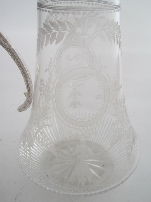 VICTORIAN BENETFINK CO SILVER PLATED CLARET JUG - ADDITIONAL PHOTO 4