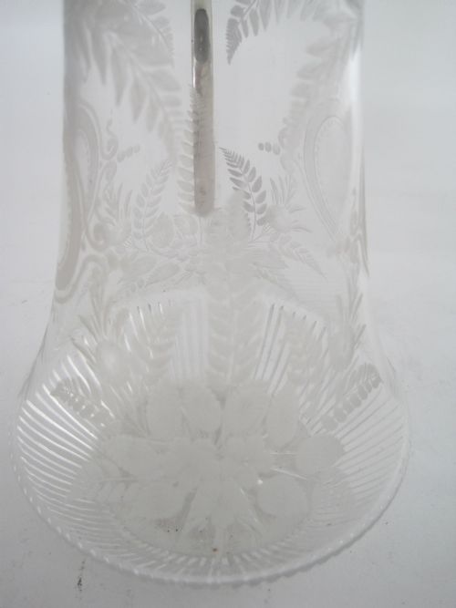 VICTORIAN BENETFINK CO SILVER PLATED CLARET JUG - ADDITIONAL PHOTO 5