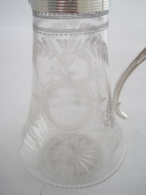 VICTORIAN BENETFINK CO SILVER PLATED CLARET JUG - ADDITIONAL PHOTO 6