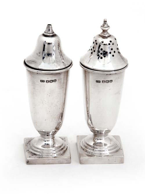 BOXED FOUR PIECE SILVER CONDIMENT SET - ADDITIONAL PHOTO 4