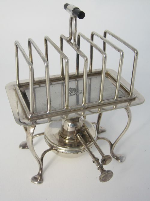 ASPREY CO SILVER PLATED RECTANGULAR TOAST RACK - ADDITIONAL PHOTO 1