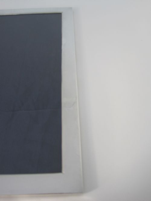 LARGE EDWARDIAN RECTANGULAR SILVER PHOTO PICTURE FRAME WITH OAK EASEL BACK - ADDITIONAL PHOTO 2
