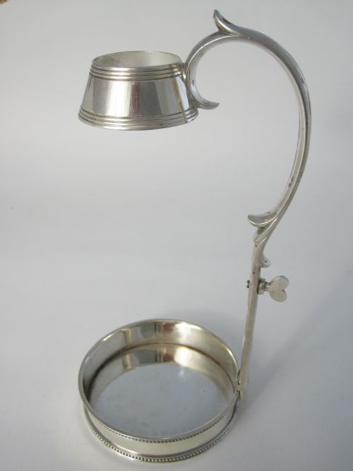 collis co silver plated champagne or wine bottle holder - CATEGORY: ANTIQUE SILVER - DATED 1900