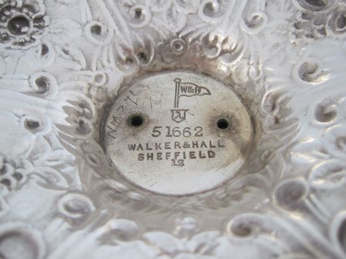 LATE VICTORIAN WALKER HALL SILVER PLATED COMPORT OR TAZZA - ADDITIONAL PHOTO 3