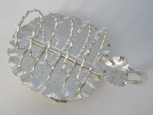 DECORATIVE VICTORIAN HUKIN HEATH SILVER PLATED TOAST RACK - ADDITIONAL PHOTO 2