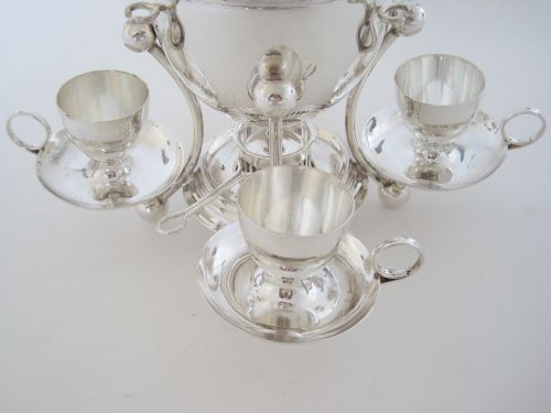 VICTORIAN SILVER PLATED EGG SHAPED EGG BOILER WITH SWING HANDLE - ADDITIONAL PHOTO 2