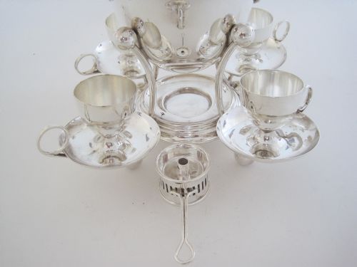VICTORIAN SILVER PLATED EGG SHAPED EGG BOILER WITH SWING HANDLE - ADDITIONAL PHOTO 3