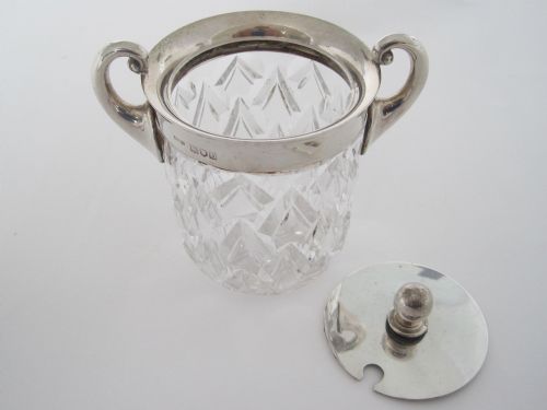 LATE VICTORIAN CIRCULAR JOHN GRINSELL PRESERVE OR JAM POT - ADDITIONAL PHOTO 1