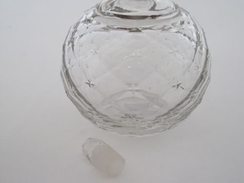 SMALL SILVER AND CUT GLASS EDWARDIAN PERFUME BOTTLE - ADDITIONAL PHOTO 3
