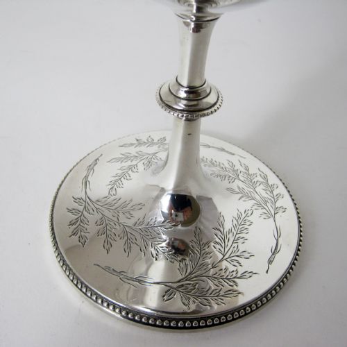 IMPRESSIVE LARGE VICTORIAN SILVER GOBLET OR TROPHY CUP - ADDITIONAL PHOTO 4