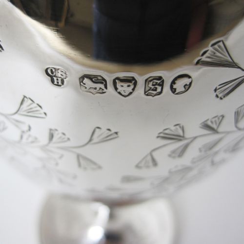 IMPRESSIVE LARGE VICTORIAN SILVER GOBLET OR TROPHY CUP - ADDITIONAL PHOTO 5