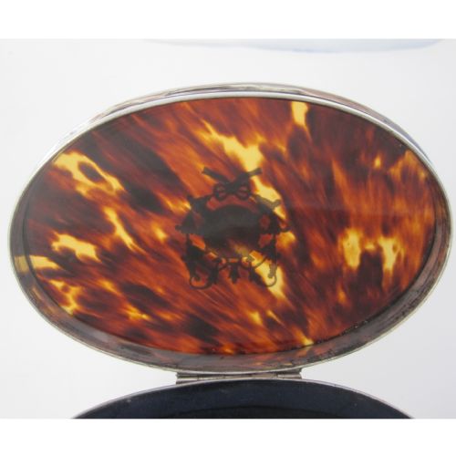 BEAUTIFUL LARGE SILVER AND TORTOISESHELL JEWELLERY OR TRINKET BOX - ADDITIONAL PHOTO 3