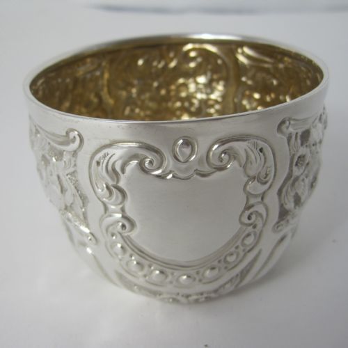 small silver victorian christening bowl - CATEGORY: ANTIQUE SILVER - DATED 1890