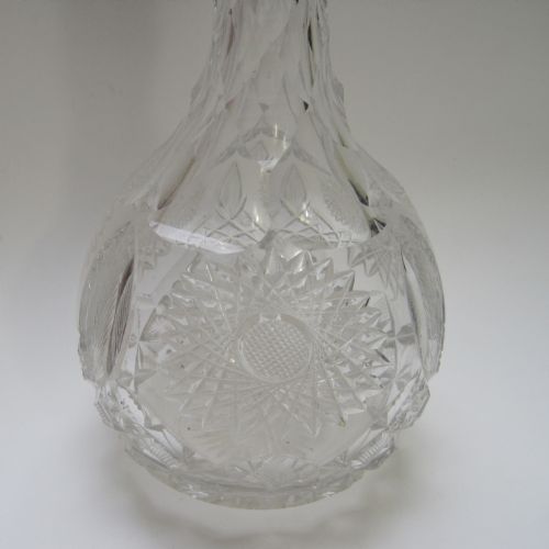 PAIR OF SILVER NECK AND CUT GLASS DECANTERS RETAILED BY ASPREY - ADDITIONAL PHOTO 1