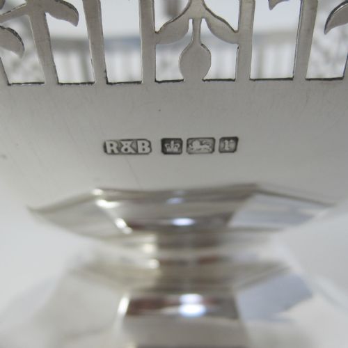 OCTAGONAL EDWARDIAN SILVER FRUIT BASKET - ADDITIONAL PHOTO 5