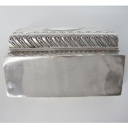 ANTIQUE SILVER WILLIAM COMYNS JEWELLERY OR TRINKET BOX - ADDITIONAL PHOTO 4