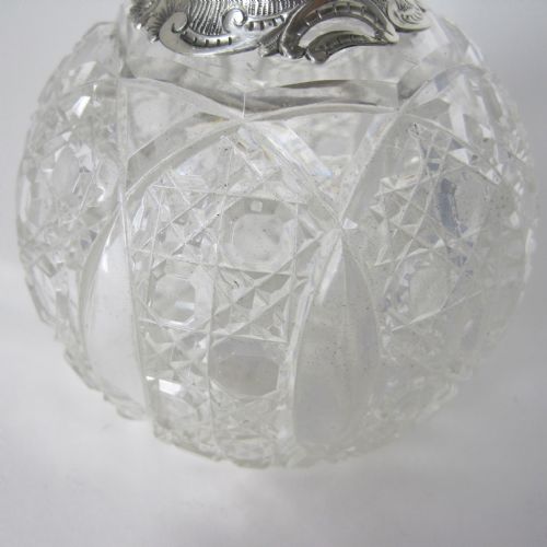 DECORATIVE VICTORIAN JOHN GRINSELL SON SILVER AND CUT GLASS PERFUME BOTT - ADDITIONAL PHOTO 5