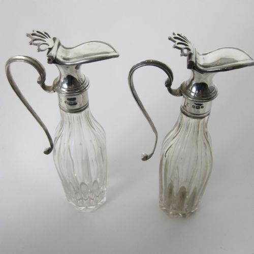 ELEGANT THOMAS BRADBURY SON SILVER OIL AND VINEGAR STAND - ADDITIONAL PHOTO 4