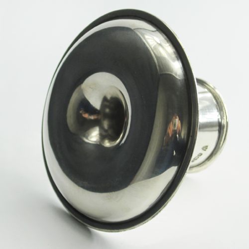GOOD QUALITY PLAIN SILVER ANTIQUE EGG CUP AND STAND - ADDITIONAL PHOTO 2