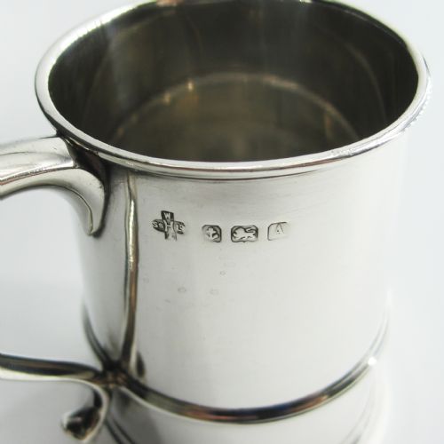 PLAIN SILVER CHRISTENING MUG IN GEORGE III STYLE - ADDITIONAL PHOTO 2