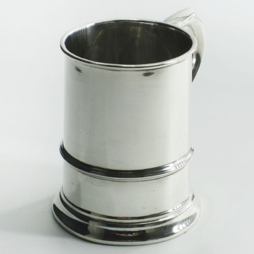 PLAIN SILVER CHRISTENING MUG IN GEORGE III STYLE - ADDITIONAL PHOTO 3