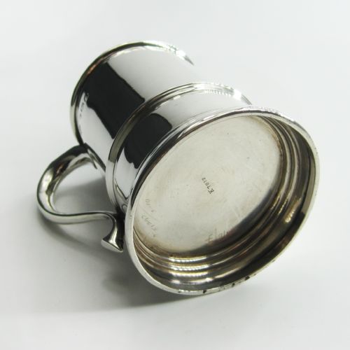 PLAIN SILVER CHRISTENING MUG IN GEORGE III STYLE - ADDITIONAL PHOTO 5
