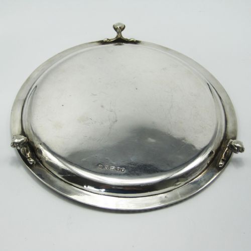 ELEGANT VICTORIAN SILVER MARTIN HALL CO CIRCULAR SALVER - ADDITIONAL PHOTO 3