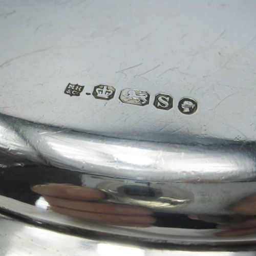 ELEGANT VICTORIAN SILVER MARTIN HALL CO CIRCULAR SALVER - ADDITIONAL PHOTO 4