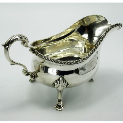 SILVER GEORGE III STYLE SAUCE BOAT - ADDITIONAL PHOTO 2