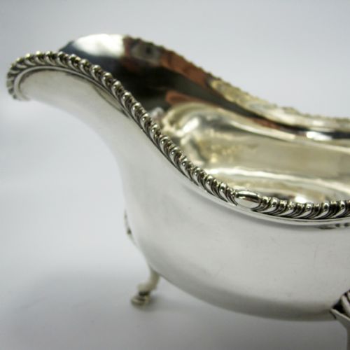 SILVER GEORGE III STYLE SAUCE BOAT - ADDITIONAL PHOTO 4