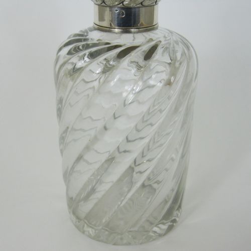 BEAUTIFUL VICTORIAN FRENCH BACCARAT SILVER PERFUME BOTTLE - ADDITIONAL PHOTO 1