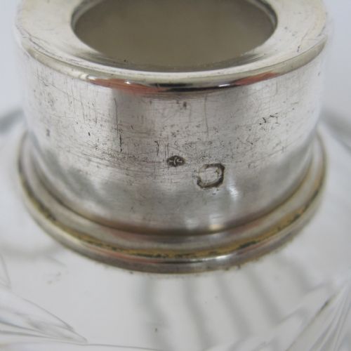 BEAUTIFUL VICTORIAN FRENCH BACCARAT SILVER PERFUME BOTTLE - ADDITIONAL PHOTO 5
