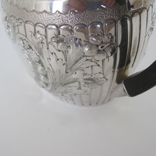 LATE VICTORIAN BACHELOR SILVER TEAPOT - ADDITIONAL PHOTO 3