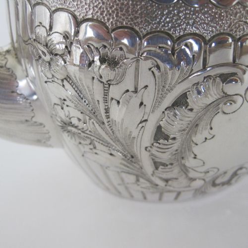 LATE VICTORIAN BACHELOR SILVER TEAPOT - ADDITIONAL PHOTO 4