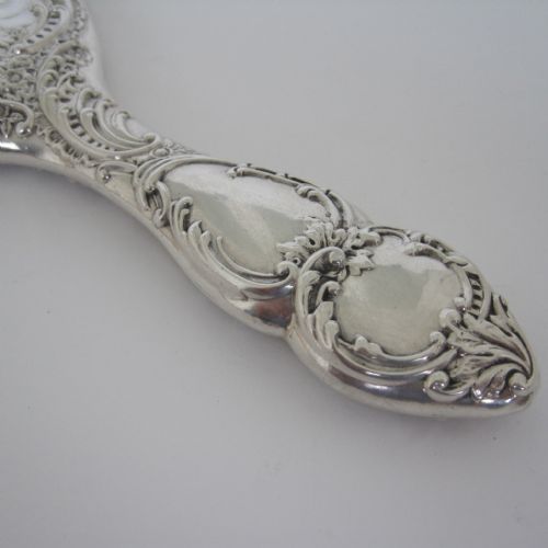 DECORATIVE EDWARDIAN SILVER REYNOLDS ANGELS HAND MIRROR - ADDITIONAL PHOTO 1