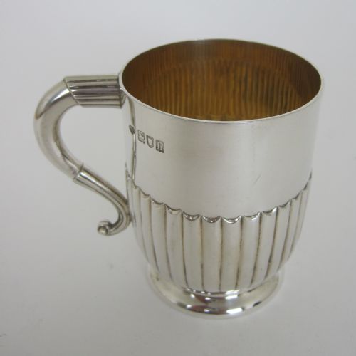 edwardian goldsmiths silversmith silver childs mug - CATEGORY: ANTIQUE SILVER - DATED 1900