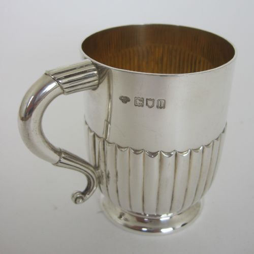 EDWARDIAN GOLDSMITHS SILVERSMITH SILVER CHILDS MUG - ADDITIONAL PHOTO 2