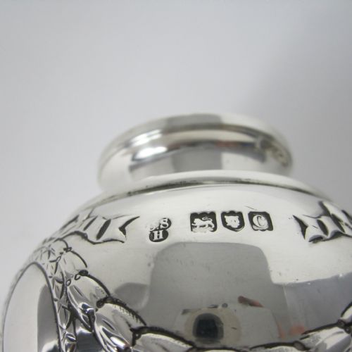 GOOD QUALITY CHARLES STEWART HARRIS VICTORIAN SILVER SUGAR CASTER - ADDITIONAL PHOTO 4