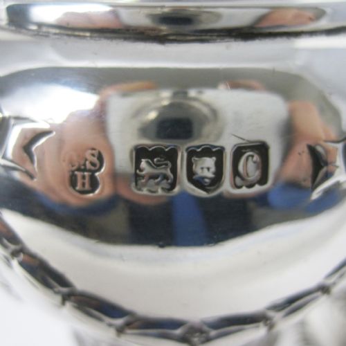 GOOD QUALITY CHARLES STEWART HARRIS VICTORIAN SILVER SUGAR CASTER - ADDITIONAL PHOTO 5