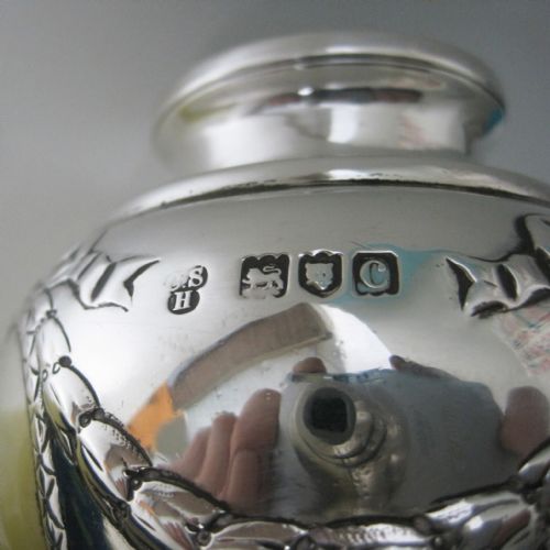 GOOD QUALITY CHARLES STEWART HARRIS VICTORIAN SILVER SUGAR CASTER - ADDITIONAL PHOTO 6