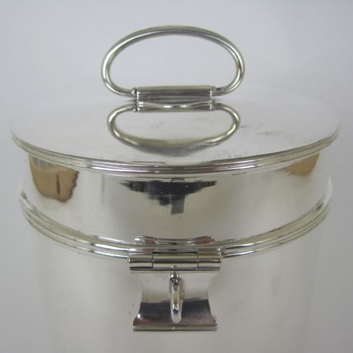 SMART VICTORIAN HARDY BROTHERS LOCKING CANISTER BISCUIT BOX - ADDITIONAL PHOTO 1
