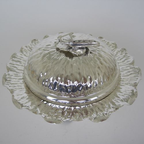 victorian hukin heath silver plated covered vegetable dish - CATEGORY: ANTIQUE SILVER - DATED 1890