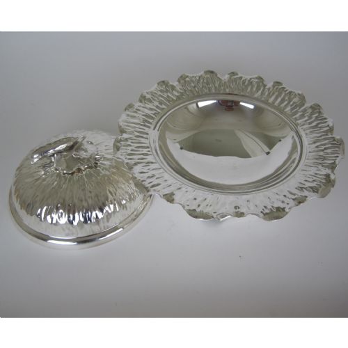 VICTORIAN HUKIN HEATH SILVER PLATED COVERED VEGETABLE DISH - ADDITIONAL PHOTO 1