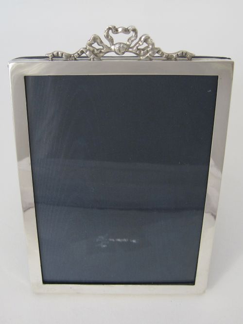 smart plain silver edwardian photo frame - CATEGORY: ANTIQUE SILVER - DATED EDWARDIAN