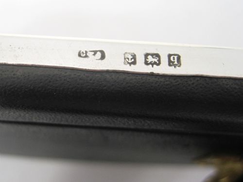 SMART PLAIN MOUNT SILVER PHOTO FRAME WITH BLACK LEATHER BACK - ADDITIONAL PHOTO 2